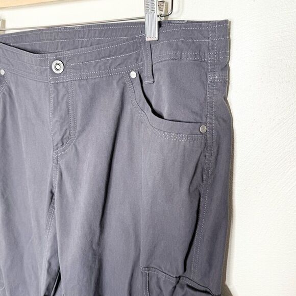 Kühl Cotton Gray Roll Up Cargo Hiking Pants - Women’s US 16 - Picture 5 of 10
